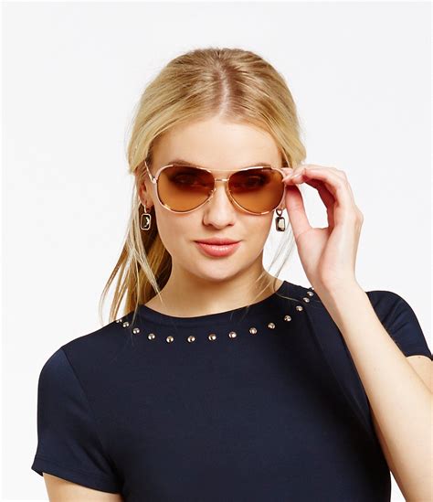 michael kors chelsea sunglasses blue|Michael Kors Chelsea aviator sunglasses.